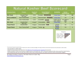 File - The Kosher Omnivore`s Quest