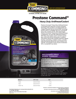 Prestone Command&reg;