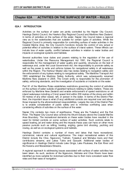 Chapter 62A ACTIVITIES ON THE SURFACE OF WATER &ndash; RULES