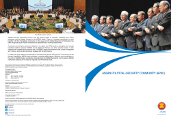 Factsheet on ASEAN Political Security Community 2016
