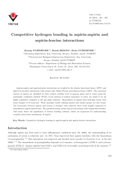 Competitive hydrogen bonding in aspirin-aspirin