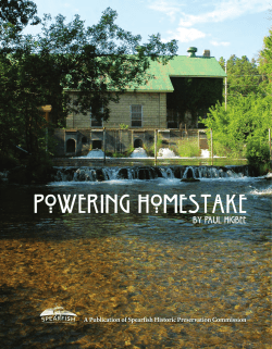 Powering Homestake - City of Spearfish