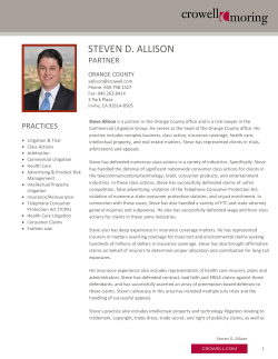 steven d. allison - Association of Corporate Counsel