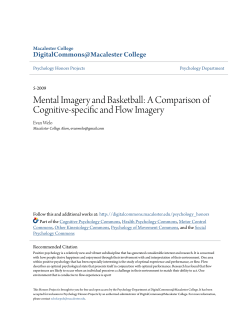 Mental Imagery and Basketball - DigitalCommons@Macalester