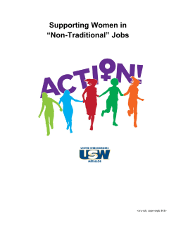 Supporting Women in &ldquo;Non