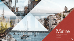 Presentation - Maine Governor`s Conference on Tourism