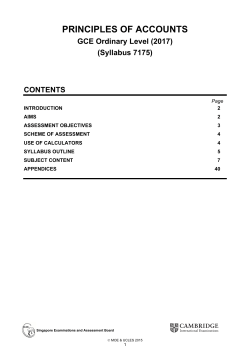 principles of accounts