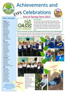 Achievements and Celebrations