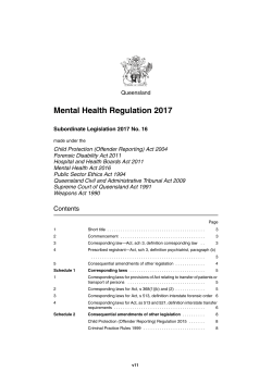 Mental Health Regulation 2017