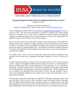 Deconstructing the October EB-5 Visa Bulletin (What does it mean?)