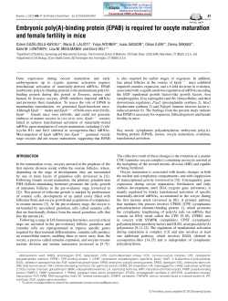 Embryonic poly(A)-binding protein (EPAB) is