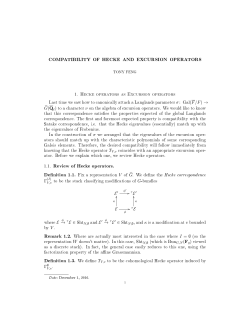 Compatibility between Hecke and Excursion Operators