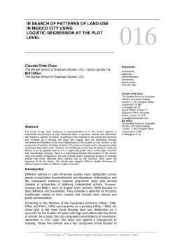 in search of patterns of land-use in mexico city using logistic