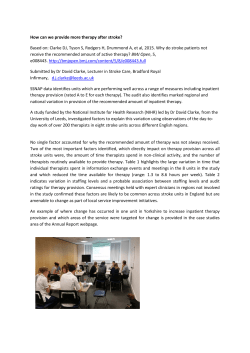 ReAcT Study - providing enough rehabilitation to patients