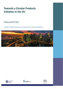 Towards a Circular Products Initiative in the EU