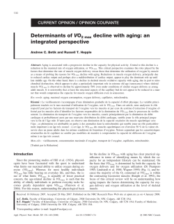 Determinants of VO2 max decline with aging
