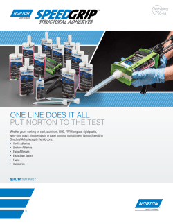 automotive structural adhesives.