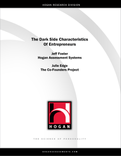 The Dark Side Characteristics Of Entrepreneurs
