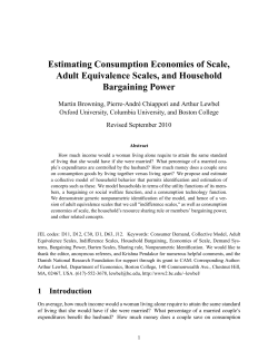 Estimating Consumption Economies of Scale