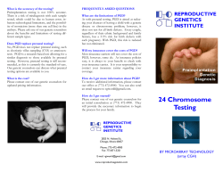 24 Chromosome Testing - Reproductive Genetics Institute