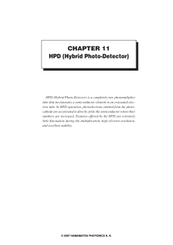 CHAPTER 11 : HPD (Hybrid Photo-Detector)