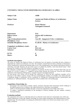 History of Ancient and Medieval Architecture