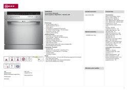 Neff S66M63N0GB Modular-dishwasher height 60cm Predeccessor