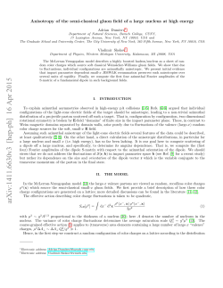 Anisotropy of the semi-classical gluon field of a large nucleus at high