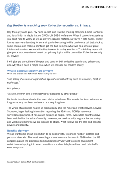 mun briefing paper - George Watson`s College