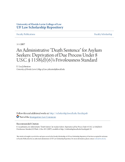 An Administrative "Death Sentence" for Asylum Seekers
