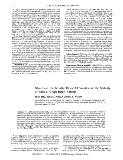 Structural Effects on the Rates of Formation and the Stability of Enols