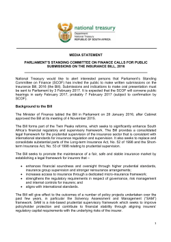 Media Statement: Parliament`s Standing