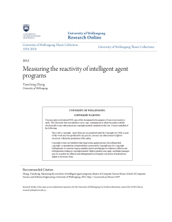 Measuring the reactivity of intelligent agent