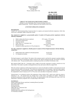 Cobalt&trade; MV with Gentamicin Bone Cement