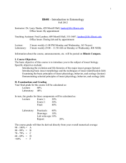 IB401 - Introduction to Entomology