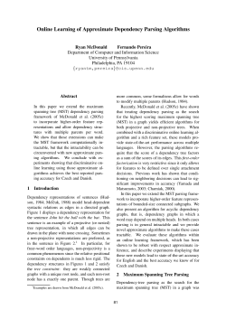 Online Learning of Approximate Dependency Parsing Algorithms