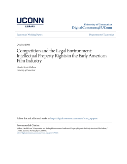 Competition and the Legal Environment: Intellectual Property Rights