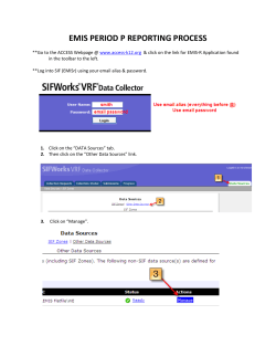 emis period p reporting process