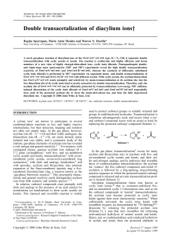 Double transacetalization of diacylium ions