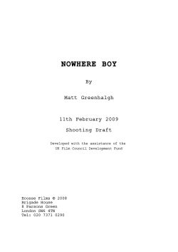 Nowhere Boy screenplay