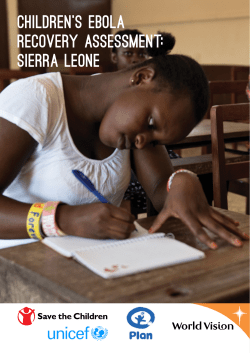 Children`s Ebola Recovery Assessment: Sierra