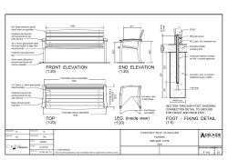 FOOT - FIXING DETAIL LEG (inside view) TOP END ELEVATION