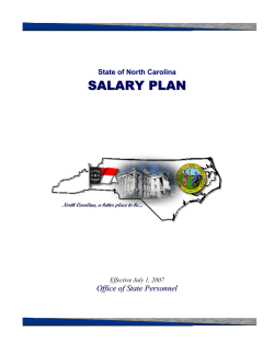 2007 Salary Plan Book