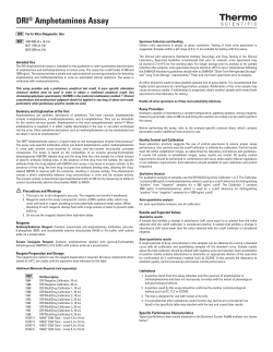 DRI&reg; Amphetamines Assay - Fisher Scientific