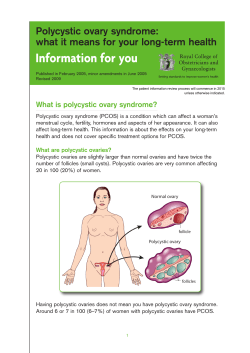 Polycystic Ovary Syndrome: What it Means for Your Long