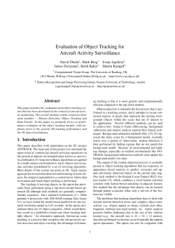 Evaluation of Object Tracking for Aircraft Activity Surveillance