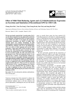 Effect of Mild-Thiol Reducing Agents and &alpha;2,3