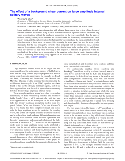 The effect of a background shear current on large amplitude internal