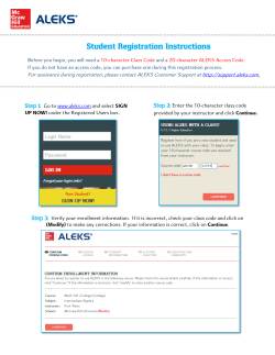 Student Registration Instructions