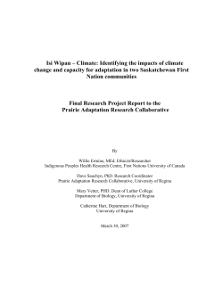 Final Project Report - Prairie Adaptation Research Collaborative